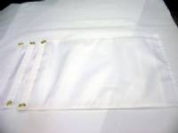 golf flags made of white polyster fabric